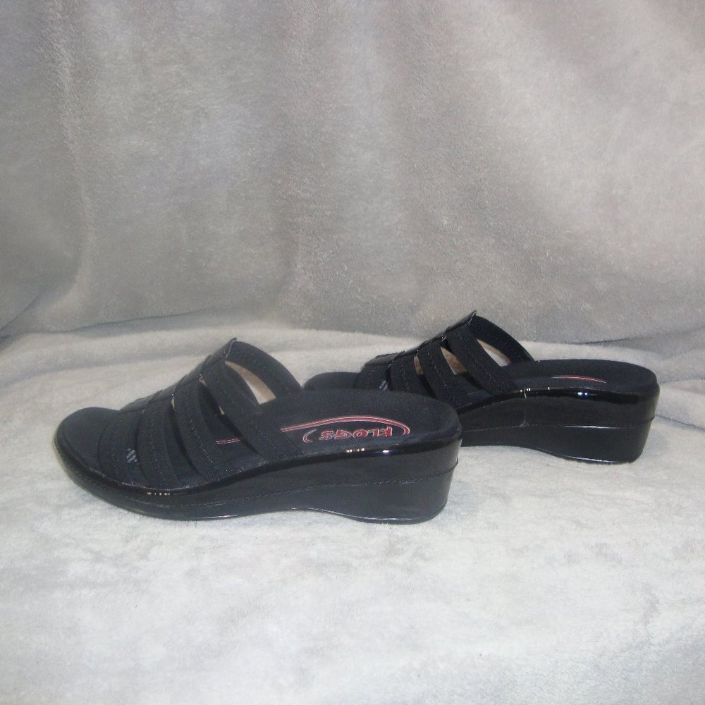 Klogs  Acapulco black comfy wedge sandals size 8 NIB